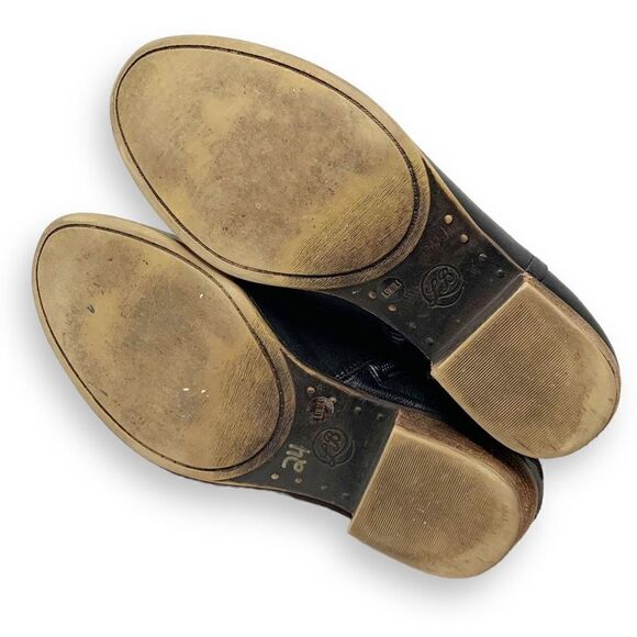 Lucky Brand Bardon 2 Ankle Bootie Stacked Heel Boots Black Leather Women’s 8.5 M - Picture 7 of 10